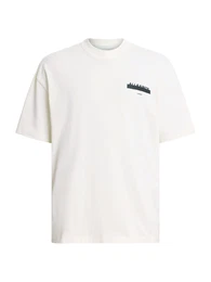 T-Shirt 'REDACT' (GOTS) schwarz / wei
