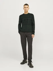JACK & JONES Pullover JJXmas Gabriel tanne/schwarz