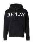 REPLAY Sweatshirt schwarz/offwhite
