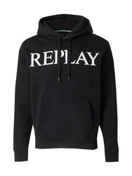 REPLAY Sweatshirt schwarz/offwhite