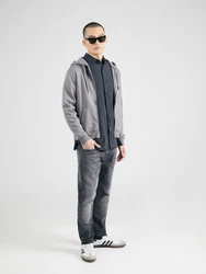REPLAY Sweatjacke Sweatshirt grau