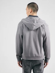 REPLAY Sweatjacke Sweatshirt grau