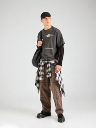WEEKDAY T-Shirt 'Great' brokat/grafit/offwhite