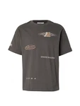 WEEKDAY T-Shirt 'Great' brokat/grafit/offwhite