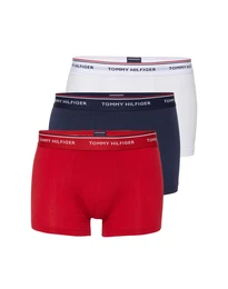 Boxershorts weiß / navy / rot