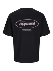 JACK & JONES T-Shirt 'JJEBradley' flieder/schwarz/weiß