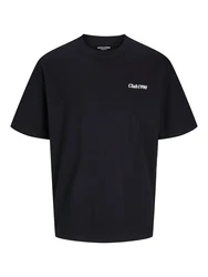 JACK & JONES T-Shirt 'JJEBradley' flieder/schwarz/weiß