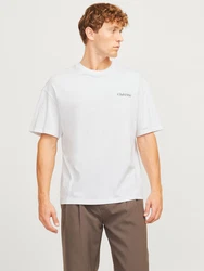 JACK & JONES T-Shirt 'JJEBradley' schwarz/weiß