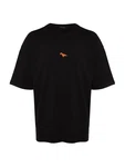 Trendyol T-Shirt Schwarz/Orange/Grau/Schwarz/Orange/Grau/Schwarz/Orange/Grau