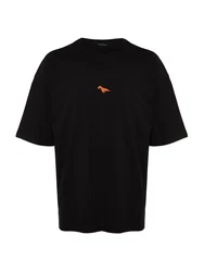 Trendyol T-Shirt Schwarz/Orange/Grau/Schwarz/Orange/Grau/Schwarz/Orange/Grau