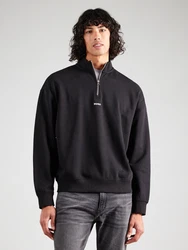 HUGO Sweatshirt 'Durty244' schwarz/weiß