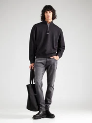 HUGO Sweatshirt 'Durty244' schwarz/weiß
