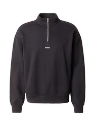 HUGO Sweatshirt 'Durty244' schwarz/weiß