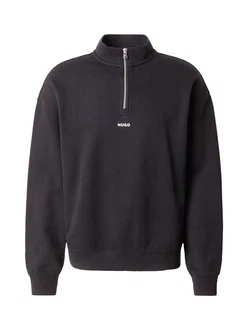 HUGO Sweatshirt 'Durty244' schwarz/weiß