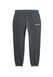 Hose dunkelgrau / wei