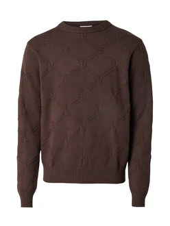 ABOUT YOU x Kevin Trapp Pullover dunkelbraun ABOUT YOU x Kevin Trapp Pullover dunkelbraun