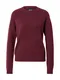 PIECES Pulover temno rdeča PIECES Pulover temno rdeča