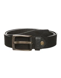 TOM TAILOR DENIM Ledergürtel schwarz