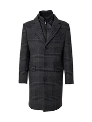 SELECTED HOMME Mantel SLHNEW JOSEPH Dunkelgrau/Dunkelgrün/Grau/Dunkelblau
