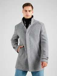 SELECTED HOMME Mantel SLHNew Reuben (1-tlg) hellgrau/dunkelgrau
