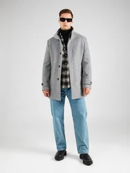 SELECTED HOMME Mantel SLHNew Reuben (1-tlg) hellgrau/dunkelgrau