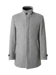 SELECTED HOMME Mantel SLHNew Reuben (1-tlg) hellgrau/dunkelgrau