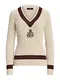Lauren Ralph Lauren Pulover 'MEREN'  bež / rjava / jagoda