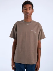 Dr. Denim T-Shirt 'Trooper' braun/wei