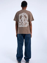 Dr. Denim T-Shirt 'Trooper' braun/wei