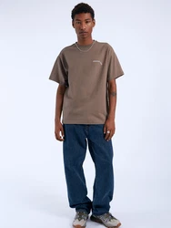 Dr. Denim T-Shirt 'Trooper' braun/wei