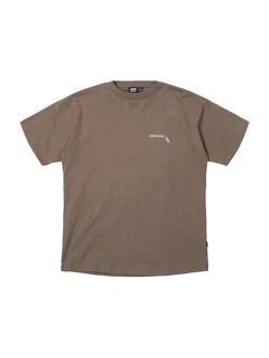 Dr. Denim T-Shirt 'Trooper' braun/wei