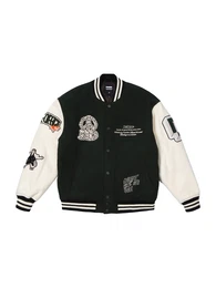 Jacke 'Annivarsity' tanne / wei