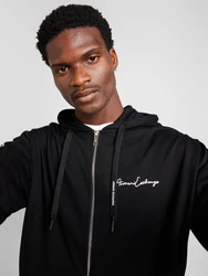 ARMANI EXCHANGE Sweatjacke schwarz/weiß