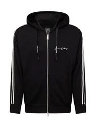 ARMANI EXCHANGE Sweatjacke schwarz/weiß
