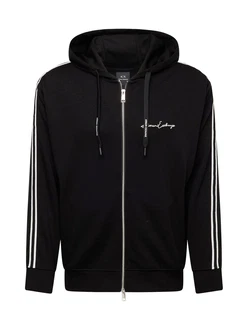 ARMANI EXCHANGE Sweatjacke schwarz/weiß