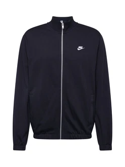 Nike Sportswear Sweatjacke 'CLUB' schwarz