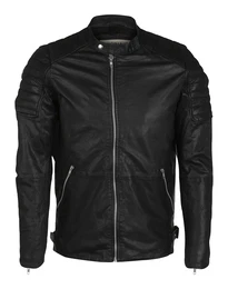 JACK & JONES Lederjacke jjorToscana schwarz