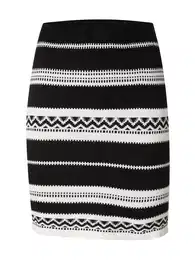 Sukně 'Pernilla' černá / bílá