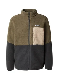 Funktionsfleecejacke 'Mountainside' beige / dunkelgrau / oliv