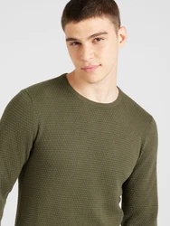 Blend Strickpullover BHREDHILL CREW NECK KNIT oliv