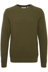 Blend Strickpullover BHREDHILL CREW NECK KNIT oliv