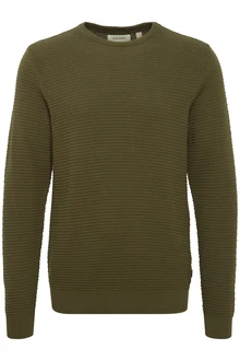 Blend Strickpullover BHREDHILL CREW NECK KNIT oliv Blend Strickpullover BHREDHILL CREW NECK KNIT oliv