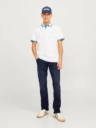 Jack & Jones Slim-fit-Jeans JJIGLENN JJORIGINAL SQ Blau/Hellblau