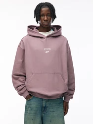 Pull&Bear Sweatshirt violettblau/offwhite