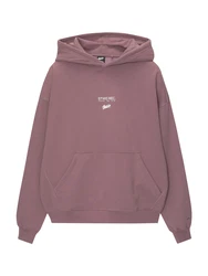 Pull&Bear Sweatshirt violettblau/offwhite
