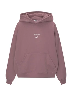 Pull&Bear Sweatshirt violettblau/offwhite