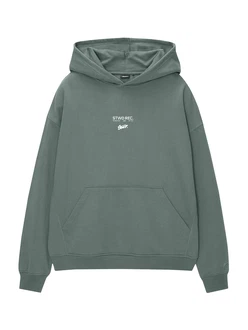 Pull&Bear Sweatshirt Grün/Dunkelgrün Pull&Bear Sweatshirt Grün/Dunkelgrün