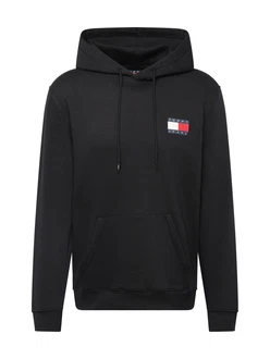 Tommy Jeans Sweatshirt 'ESSENTIAL' schwarz