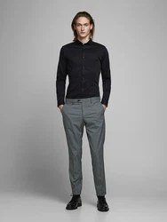 JACK & JONES Hemd 'Parma' schwarz