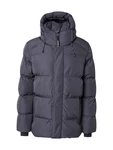 Superdry Steppjacke Hooded 5 Baffle Sports Puffer dunkelgrau/schwarz